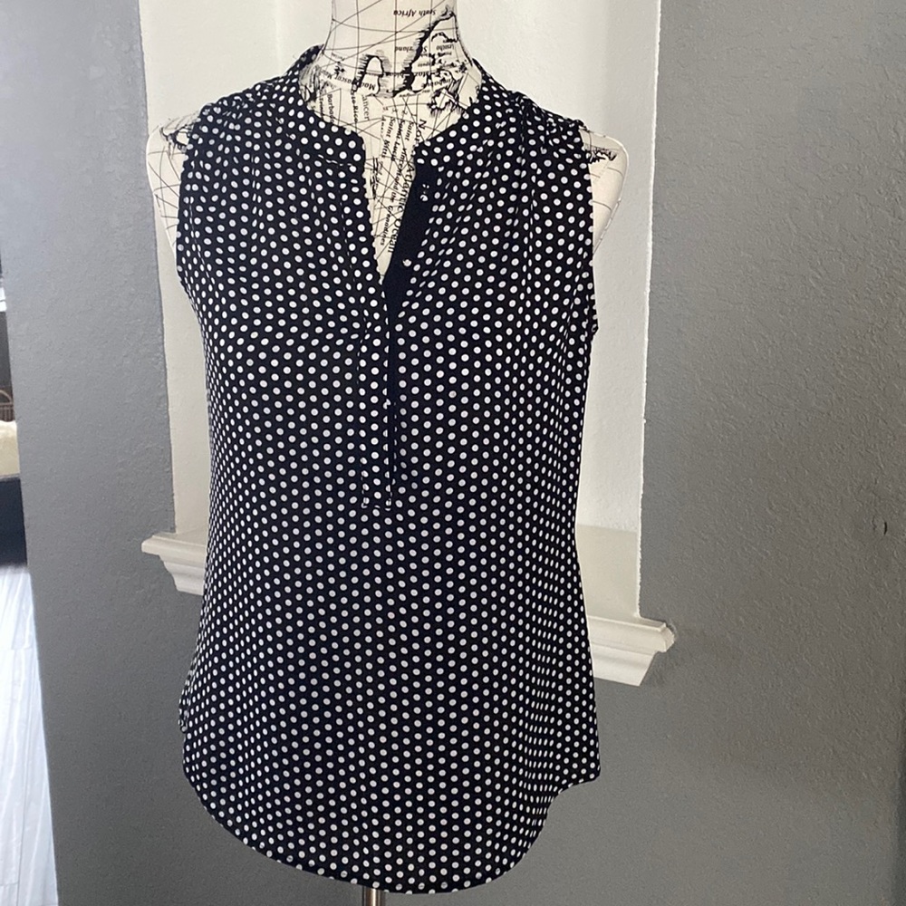 Banana Republic polka dot blouse